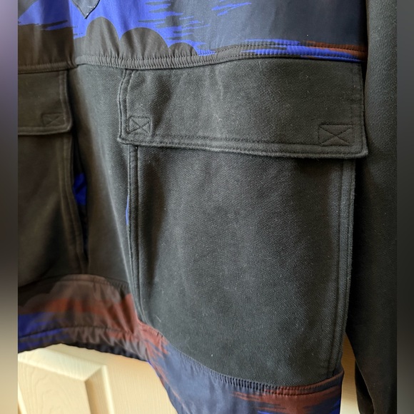 Free People Movement Daybreak Sweatshirt Size Medium Pullover Printed 1/2 Zip - Picture 6 of 13